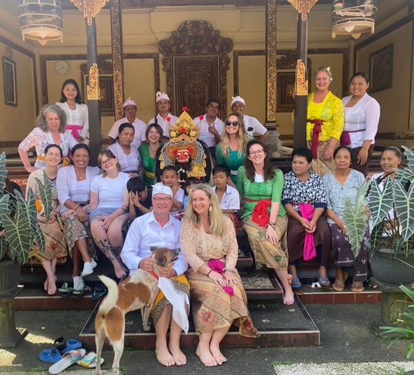 Sacred Purification and Lunch at Taditional Balinese House Compound